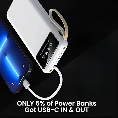 ⚡ 10,000mAh Power Bank – Charge Anywhere, Anytime! 🔋