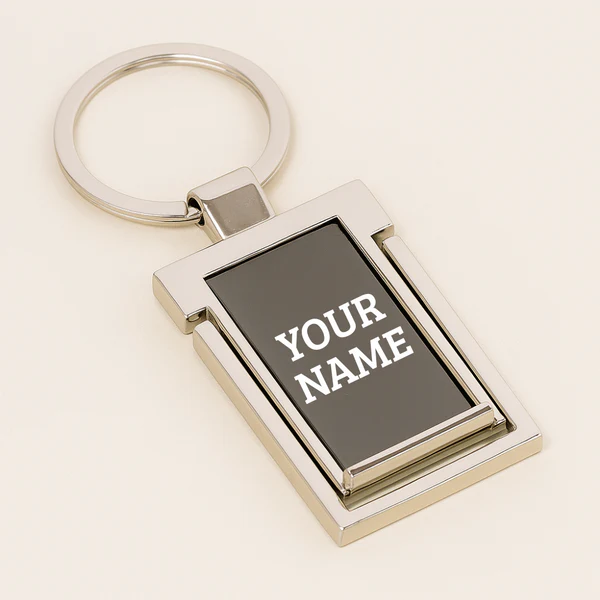 2-in-1 Metal Keychain + Mobile Stand – Sleek & Handy