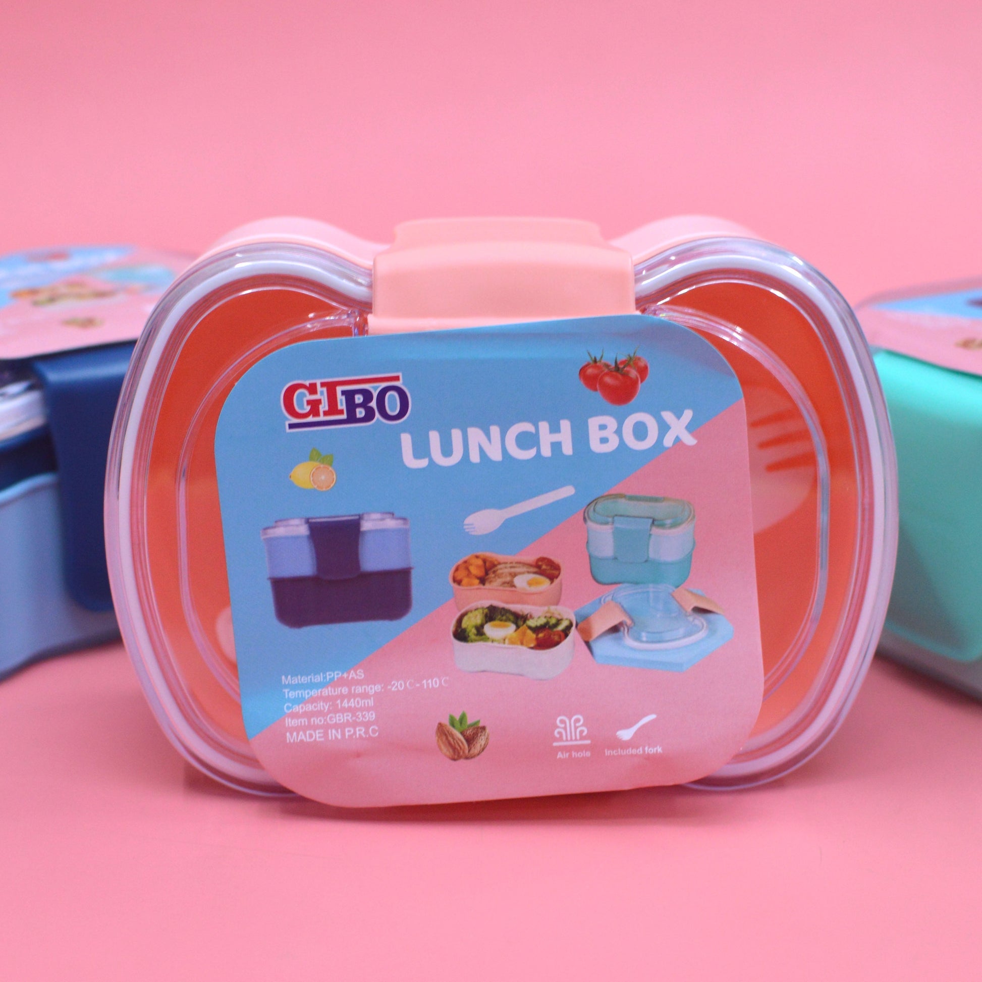 Premium Plastic The Double Decker Lunch Box - 1440ML