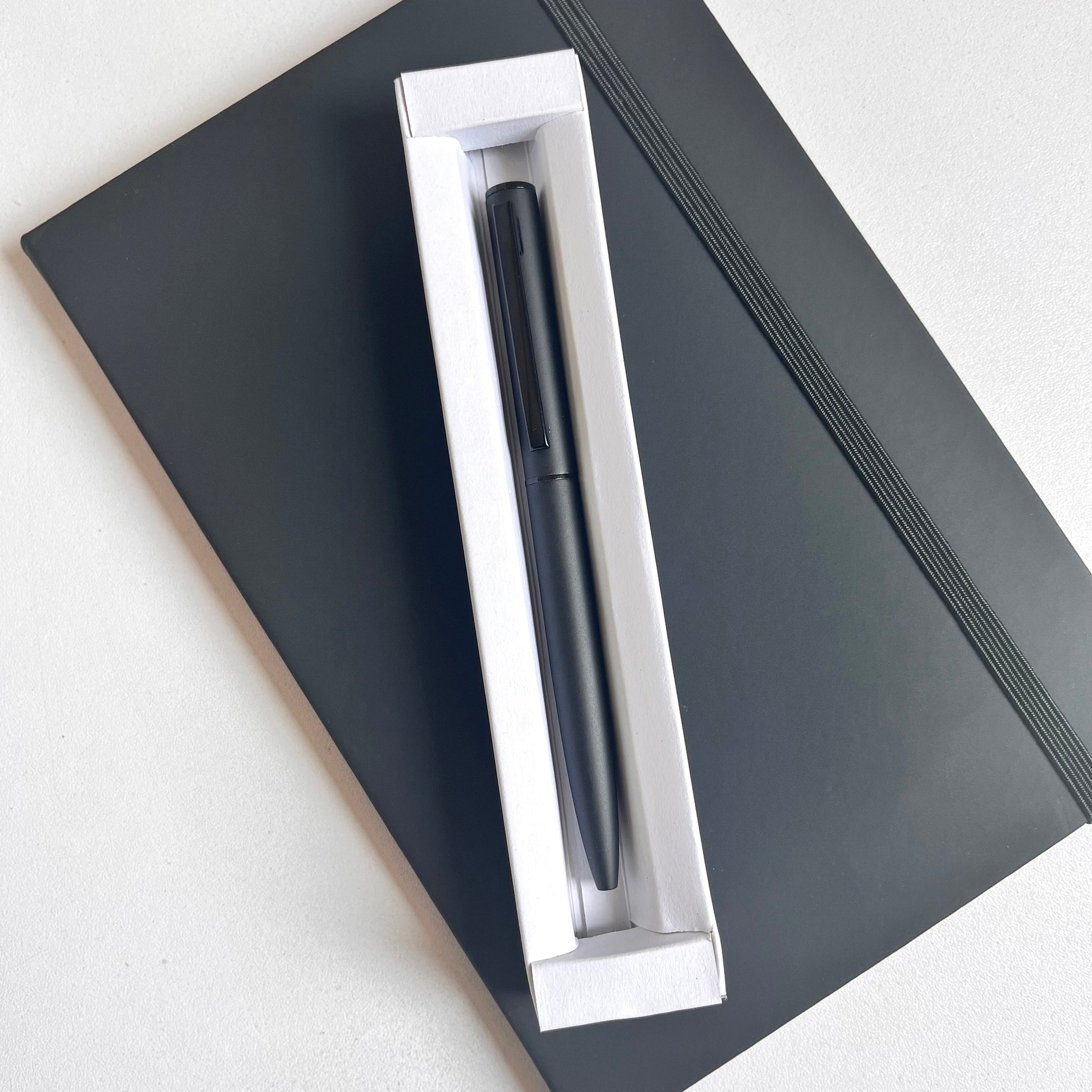 Personalized Sleek Black Ball Pen - Corporate Gifts, Personal Use
