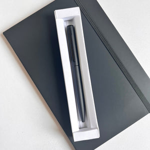 Personalized Sleek Black Ball Pen - Corporate Gifts, Personal Use