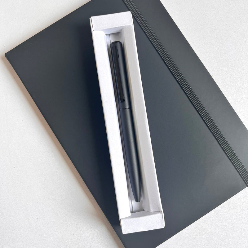 Personalized Sleek Black Ball Pen - Corporate Gifts, Personal Use
