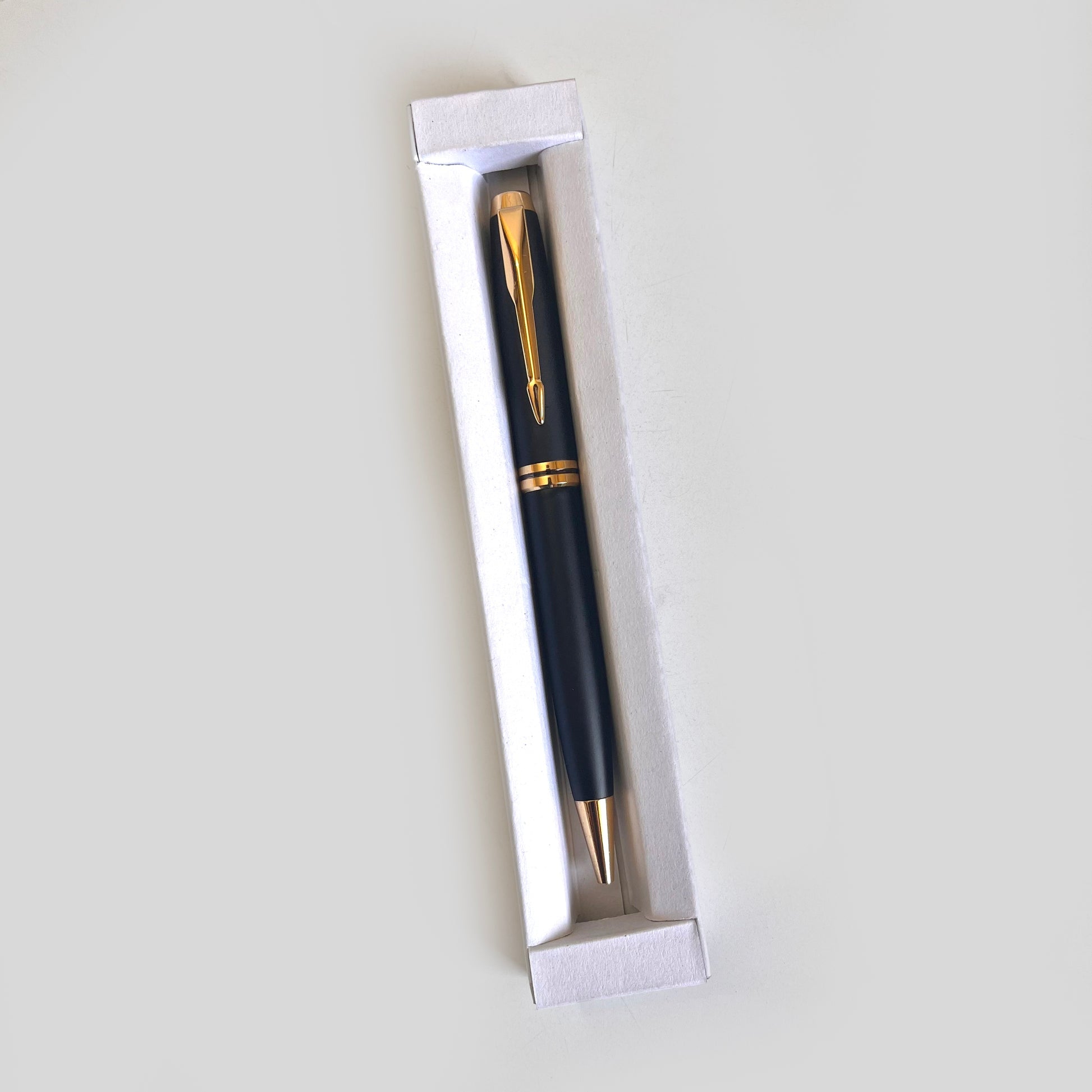 Personalized Silver-Touched Black Pen - Corporate & Personal Gift