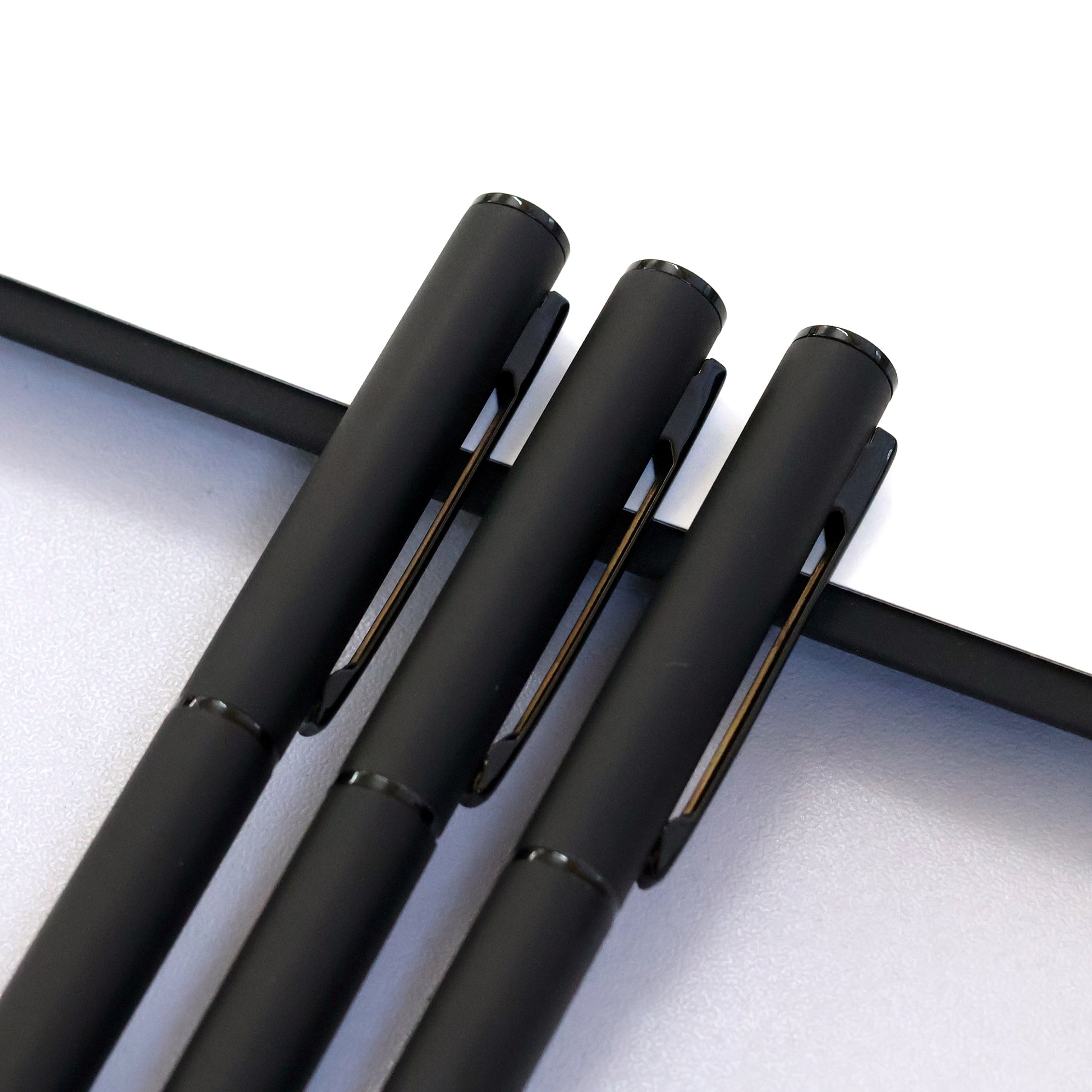 Personalized Sleek Black Ball Pen - Corporate Gifts, Personal Use
