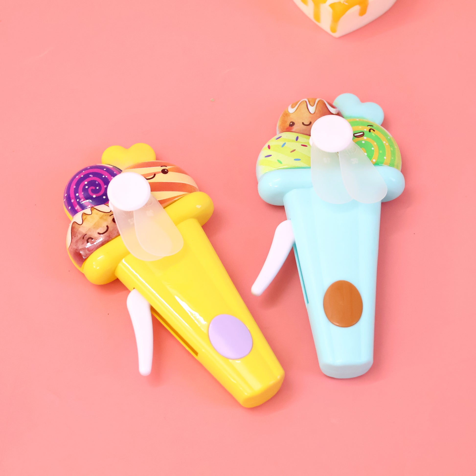 Mini Portable Hand Pressure Fan ( Ice Cream )
