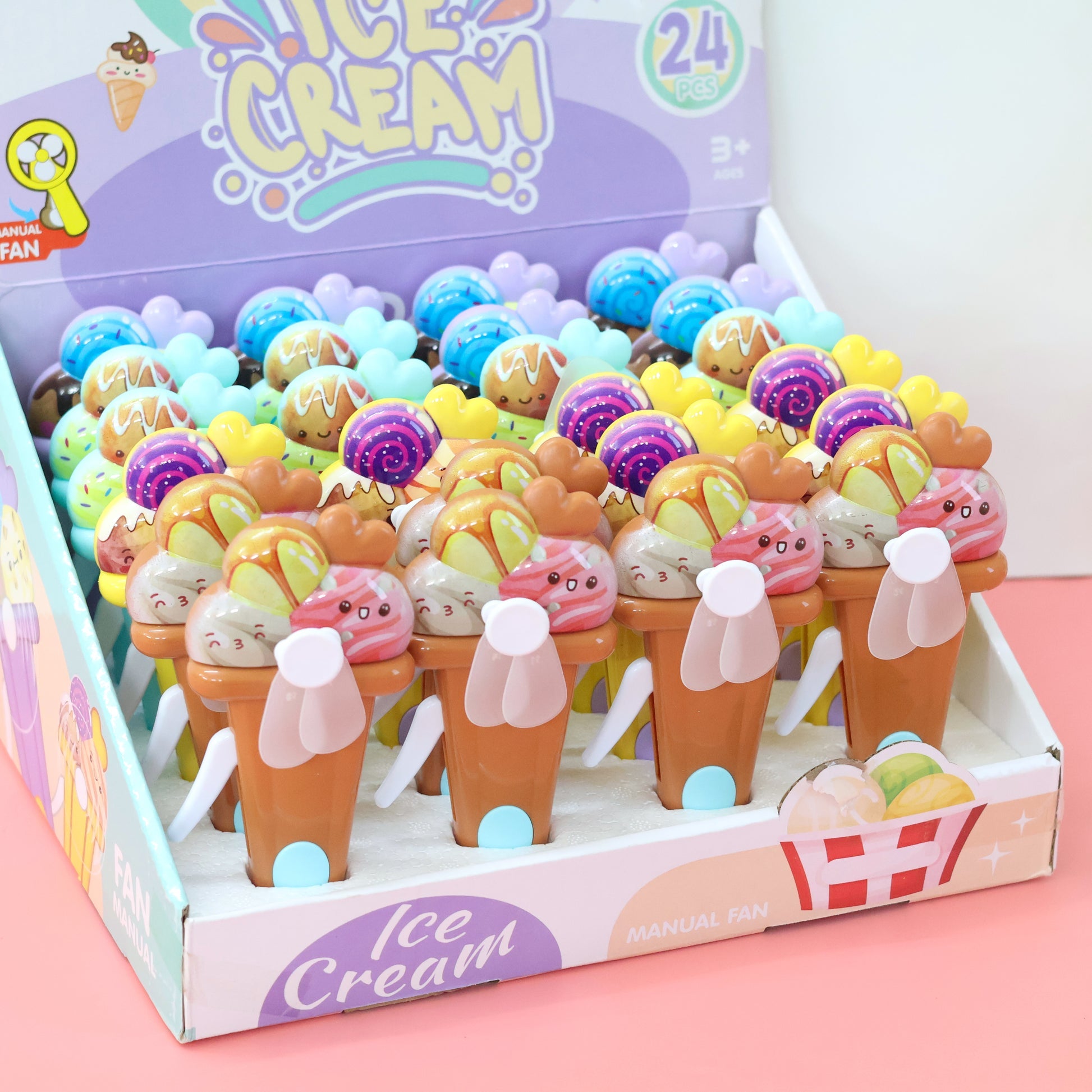 Mini Portable Hand Pressure Fan ( Ice Cream )