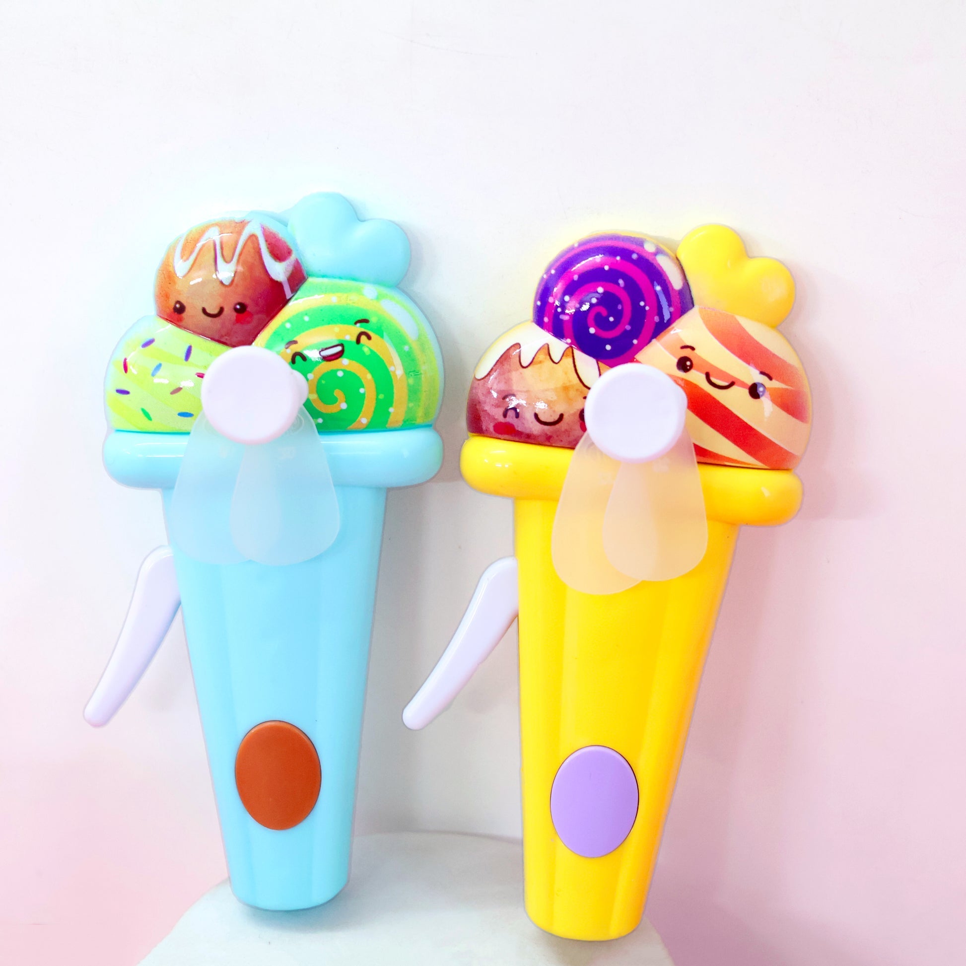Mini Portable Hand Pressure Fan ( Ice Cream )