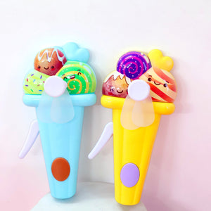 Mini Portable Hand Pressure Fan ( Ice Cream )