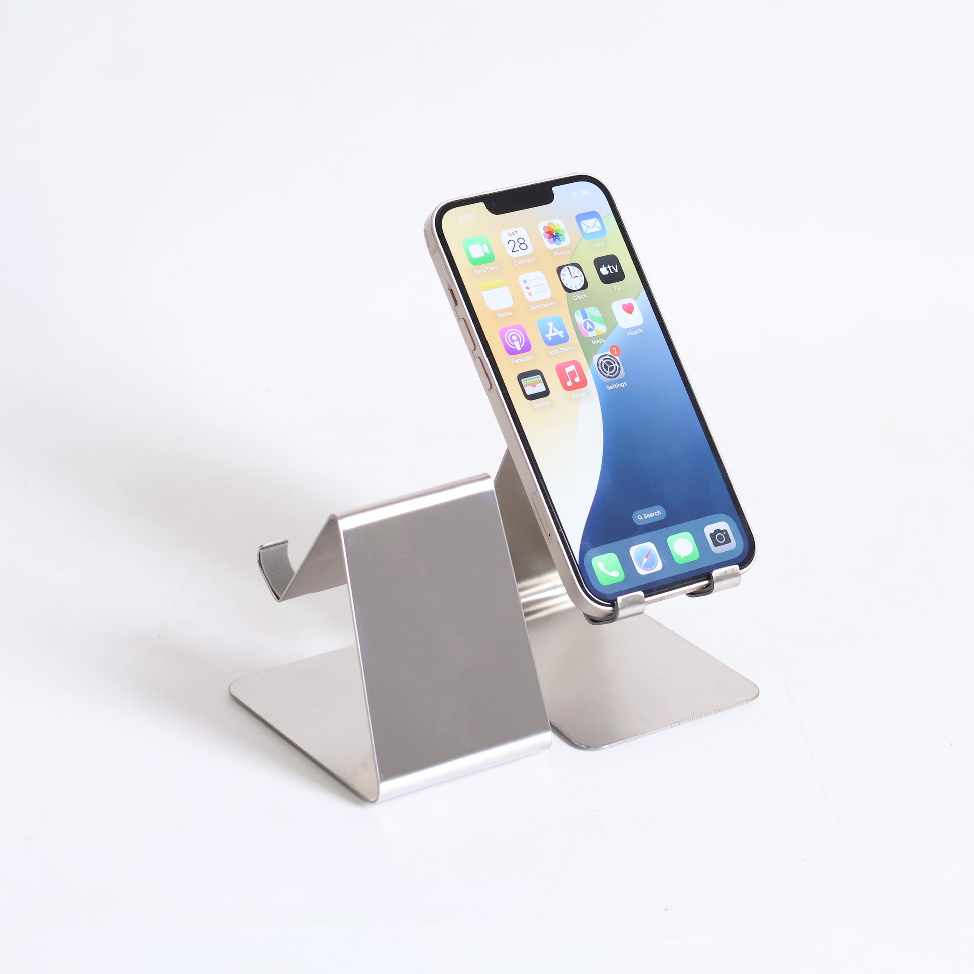 Custom Silver Desk Mobile Stand – Perfect for Corporate Gifting & Personal Use