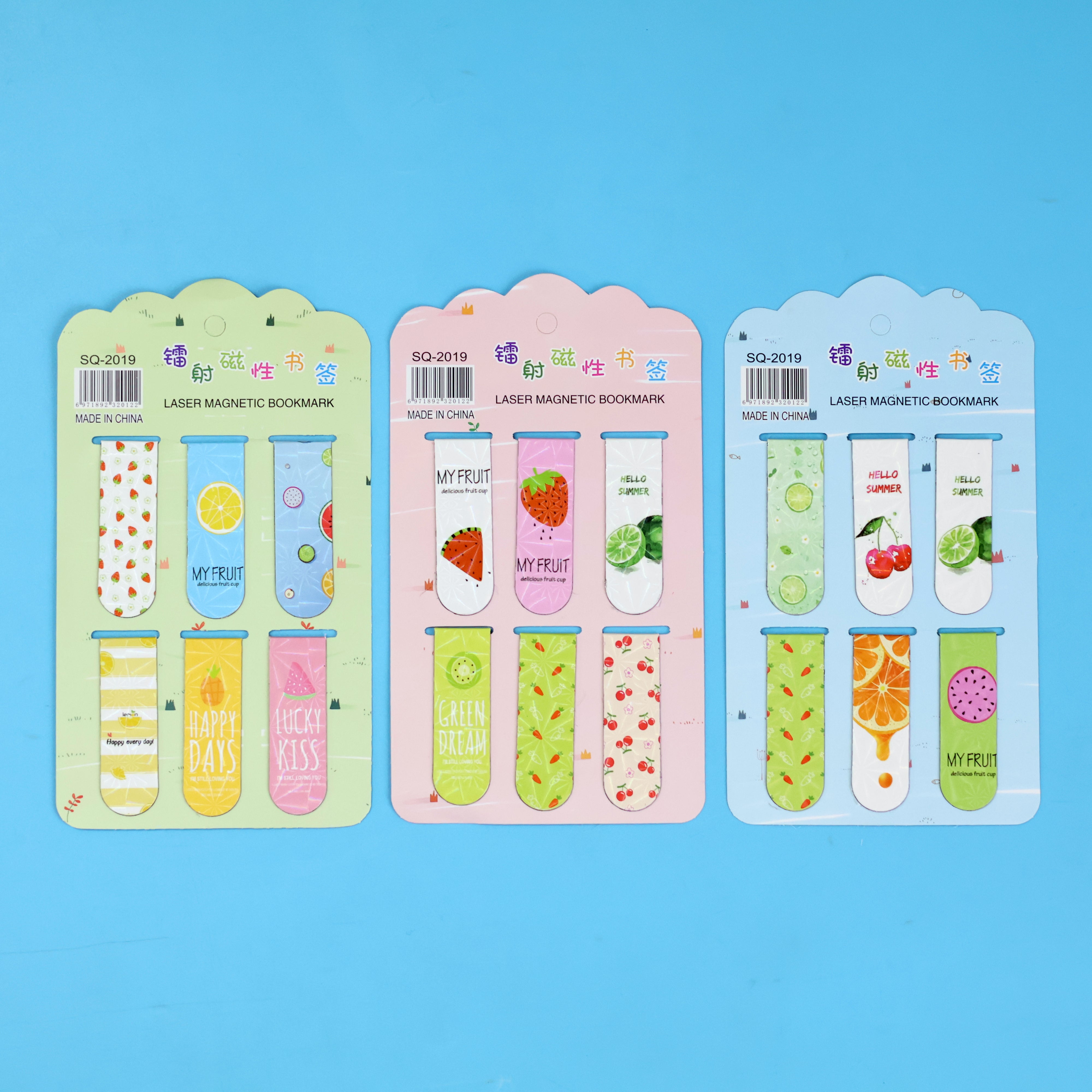 Cartoon Magnetic Bookmarks Pack of 6