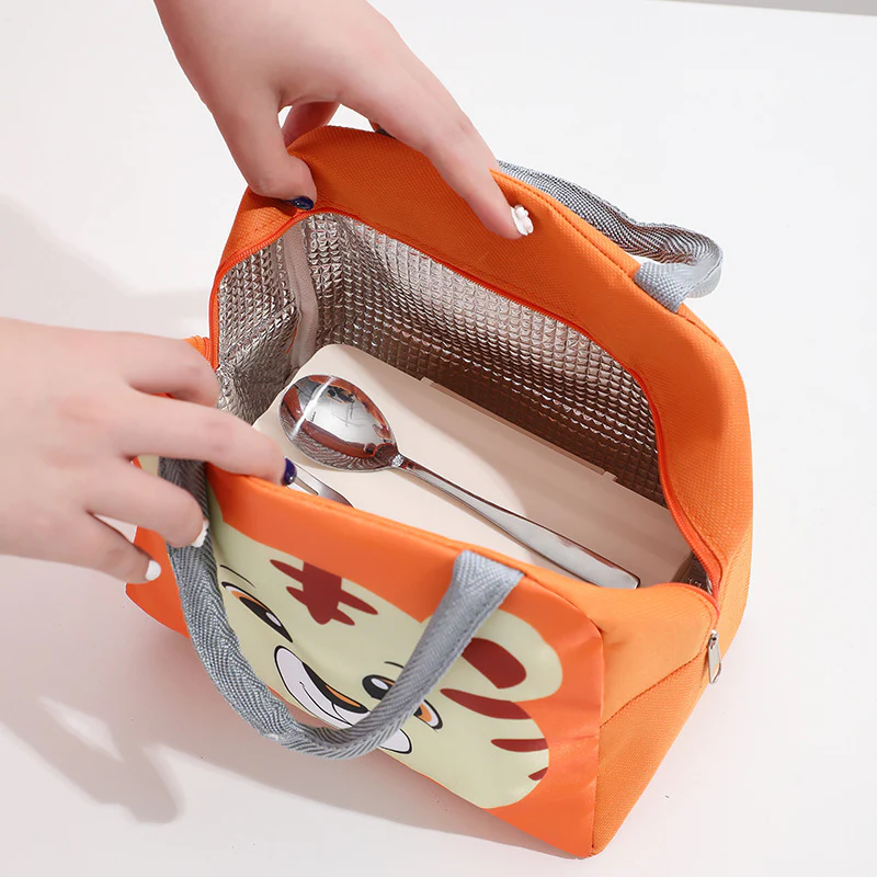 Cartoon-Style Thermal Multipurpose Lunch Bag