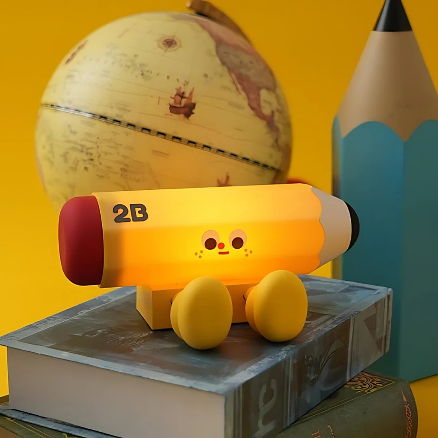 Pencil Shaped Night Lamp with Phone Stand