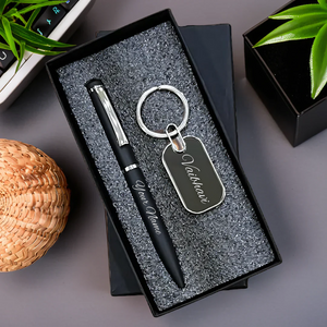 Personalized Pen & Keychain Set - Corporate Gift
