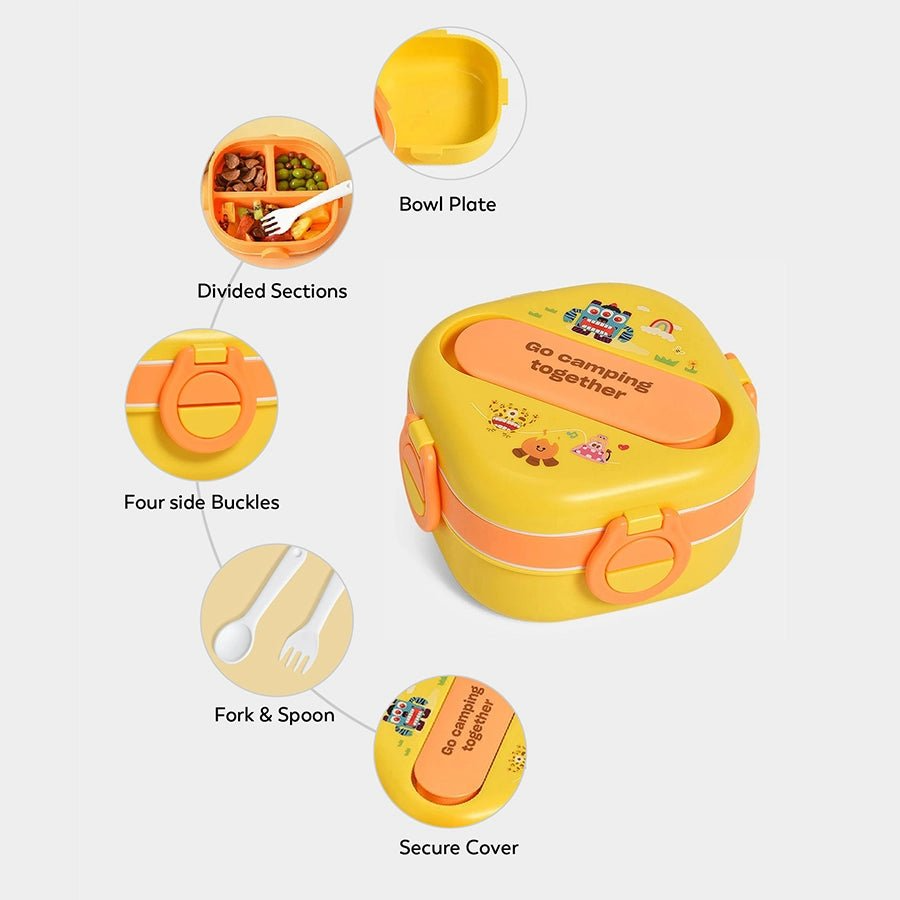 Monsters Double - Layer Sealed Bento Lunch Box